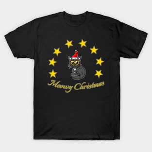 Meowy Christmas - Christmas with cat T-Shirt